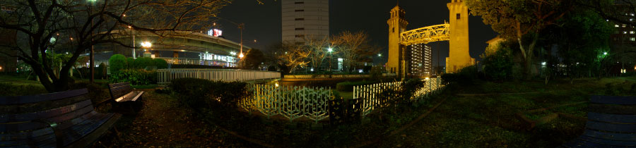 松重閘門公園 - 中川運河側