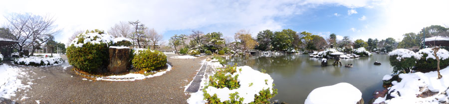 胡蝶ヶ池雪化粧