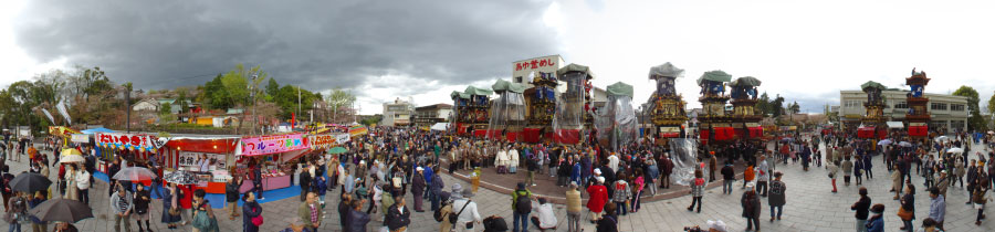 雨の犬山祭り